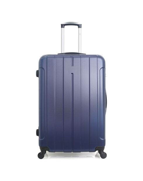 Fogo Koffer met 4 wielen, medium stay, met enkele wielen, 59 cm, marineblauw