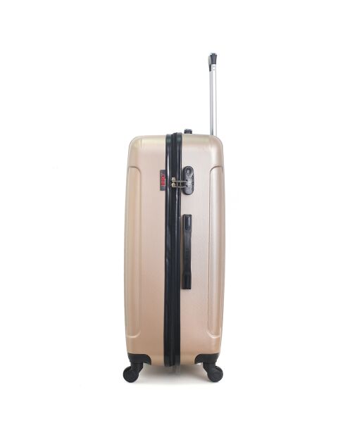 Valise Long Séjour 4 roues Fogo 69 cm dorée