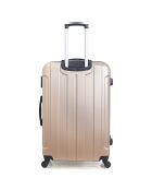 Valise Long Séjour 4 roues Fogo 69 cm dorée