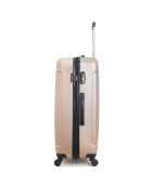 Valise Cabine 4 roues simples Fogo 49 cm dorée