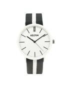 Montre Femme en Nylon Idyllic blanc/noir