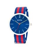 Montre Femme en Nylon Idyllic bleu/rouge