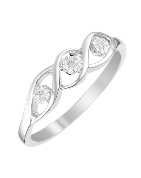 Darcy Ring Weißgold Diamanten 0,07 ct