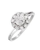Ma Reine Diamantring 0,15 Karat Weißgold