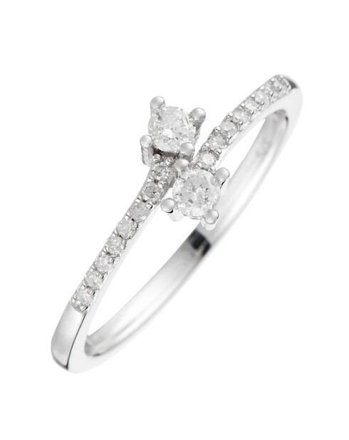 Bague Aphrodite Or Blanc Diamants 0.23 ct
