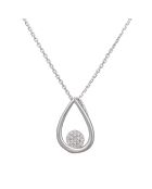 Pendentif Poire Deluxe Diamants 0.05 ct or blanc