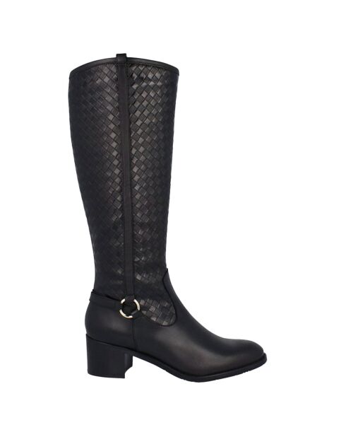 Bottes Lena noires Talon 5 cm