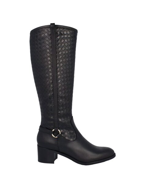 Bottes Lena noires Talon 5 cm