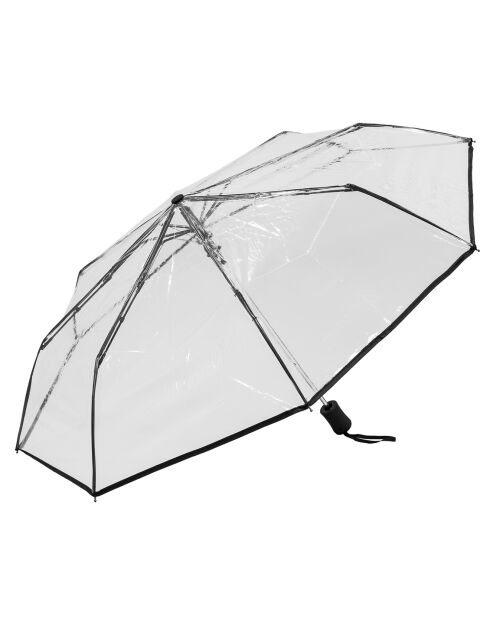 transparenter/schwarzer automatisch zusammenklappbarer Regenschirm