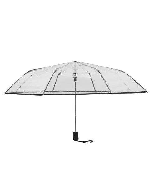 transparenter/schwarzer automatisch zusammenklappbarer Regenschirm