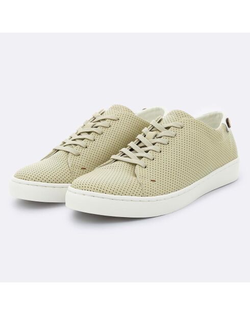 Baskets en Cuir Aspenlow ajourées beiges
