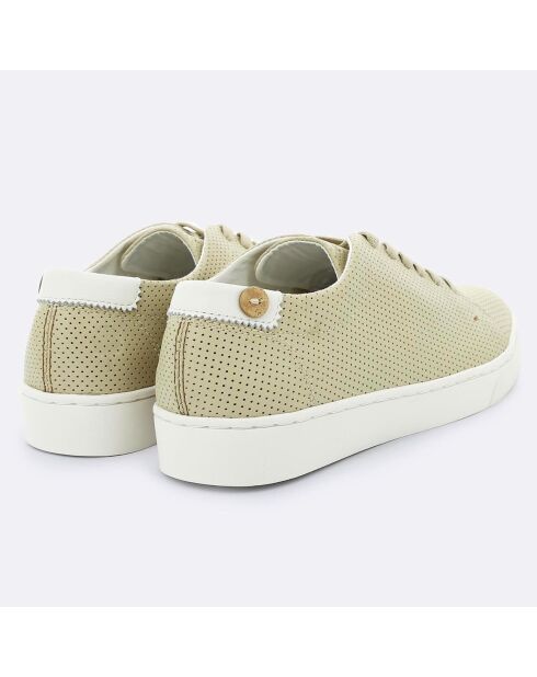 Baskets en Cuir Aspenlow ajourées beiges