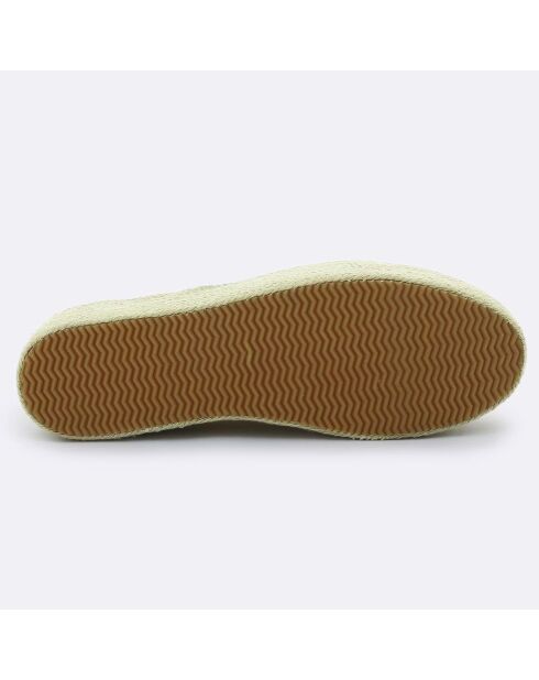 Slip-on à plateforme Lebanon rayées jaunes