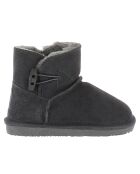 Boots en Velours de Cuir fourrées Laine Hubbard grises
