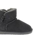 Boots en Velours de Cuir fourrées Laine Hubbard grises