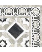 Tapis vinyle Isis gris/noir - 66x100 cm