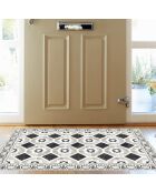 Tapis vinyle Isis gris/noir - 66x100 cm