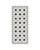 Tapis vinyle Isis gris/noir - 100x133 cm