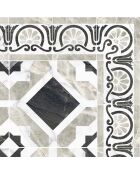 Tapis vinyle Isis gris/noir - 100x133 cm