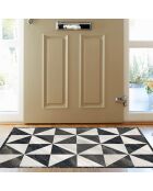 Tapis vinyle Omar noir/gris - 200x266 cm