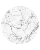 Tapis vinyle Universo marbré/blanc - D.200 cm