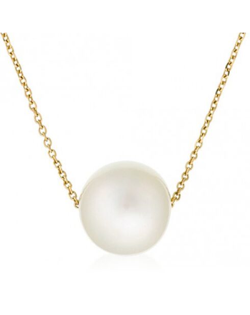 Collier Single pearl or jaune