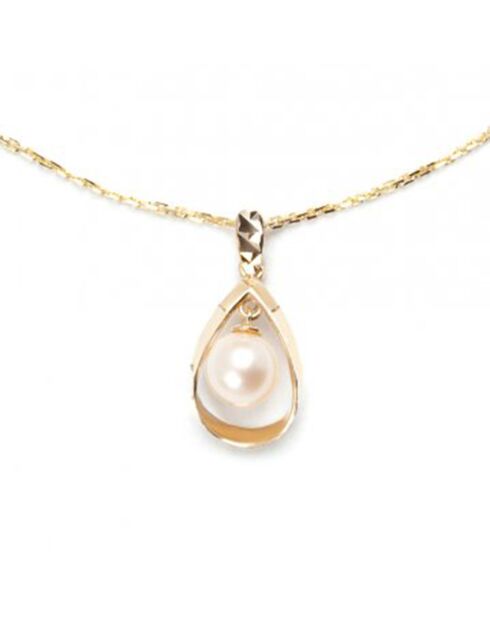 Ciondolo e catena Angelina in oro giallo