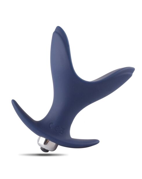 Plug anal vibrant bleu