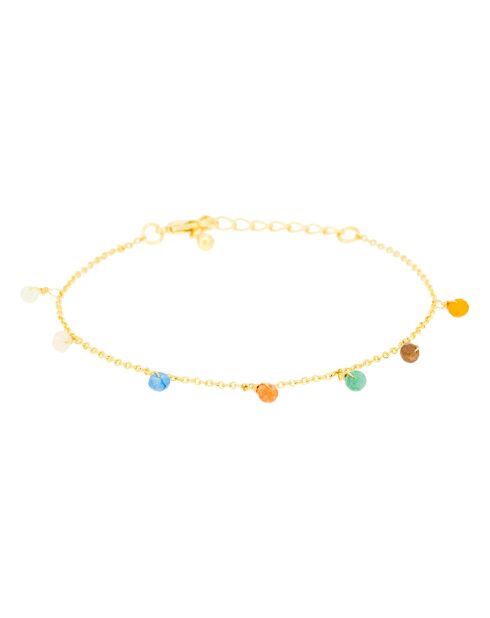 Bracelet Naili Jade en laiton doré