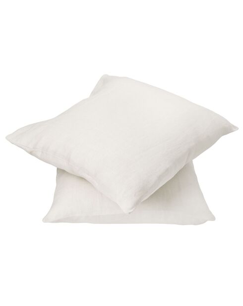 Coussin garni en Lin Ostende crème