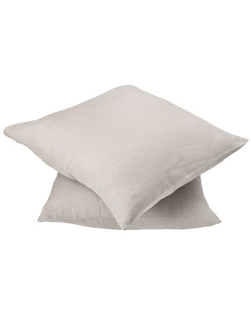 Coussin garni en Lin Ostende ficelle