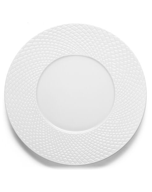 Service en Porcelaine Sherane blanc - 18 pièces