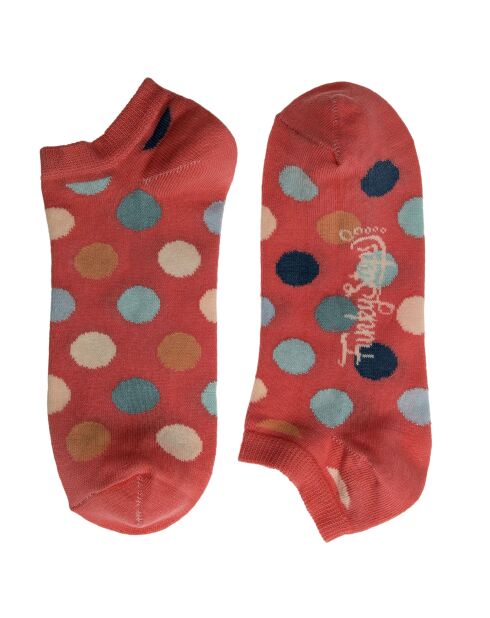 Calzini Chideock corallo/blu