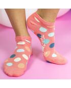 Calzini Chideock corallo/blu