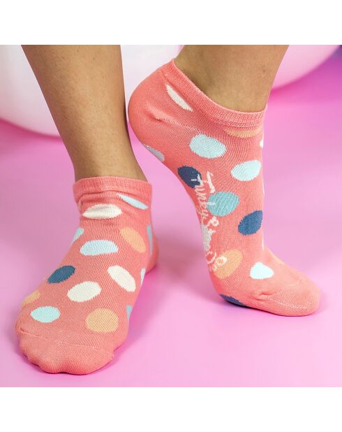 Calzini Chideock corallo/blu