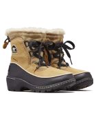 Bottines imperméables en Velours de Cuir doublure polaire Youth Torino III curry/noir