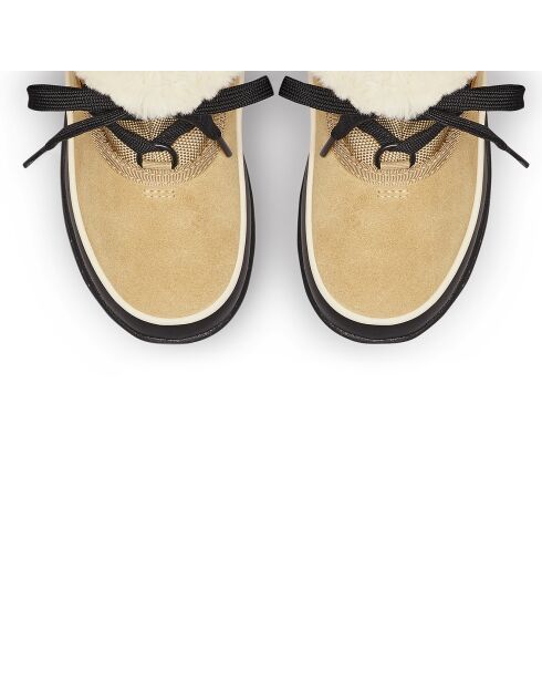 Bottines imperméables en Velours de Cuir doublure polaire Youth Torino III curry/noir