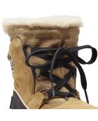 Bottines imperméables en Velours de Cuir doublure polaire Youth Torino III curry/noir