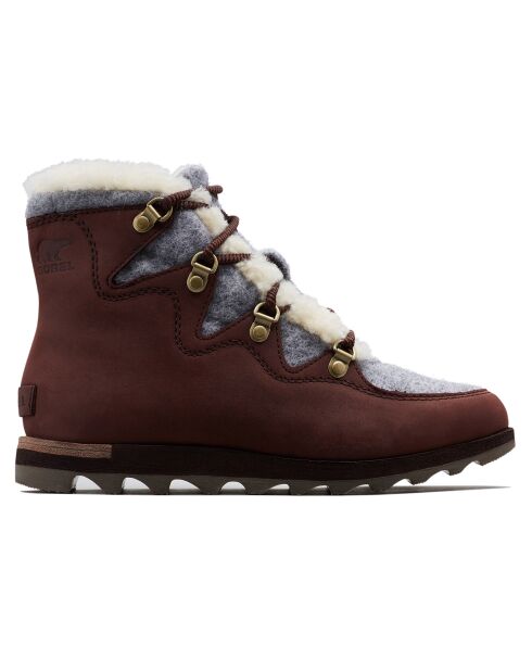 Bottines imperméables en Cuir doublure polaire Sneakchic Alpine Holiday cattail/gum