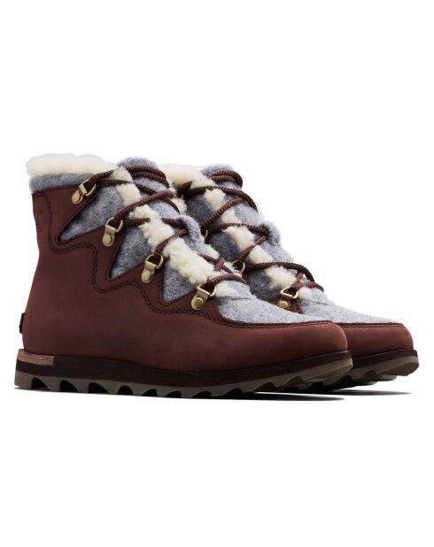 Bottines imperméables en Cuir doublure polaire Sneakchic Alpine Holiday cattail/gum