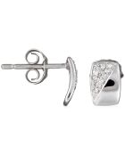Boucles d'oreilles Diamants 0.07 ct or blanc