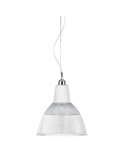 Suspension Carioca transparent/blanc - D.30xH.38 cm