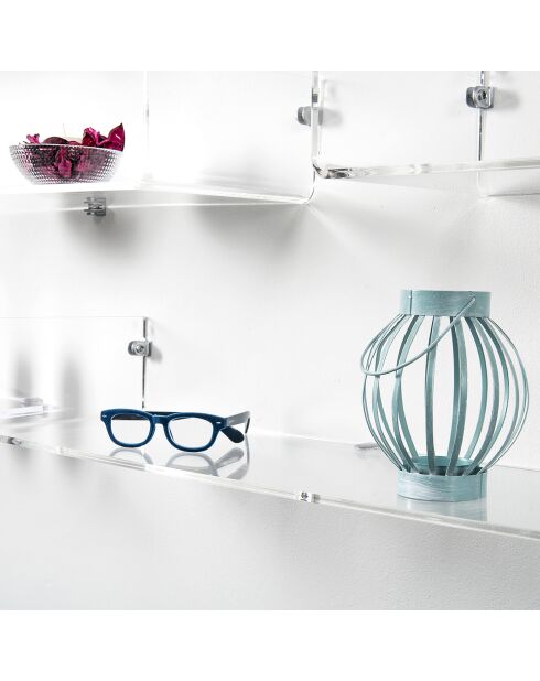 Etagére Mensola transparente - 76x25x14 cm