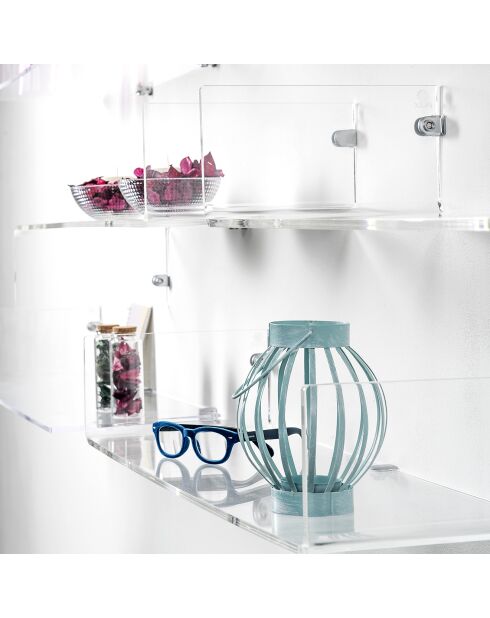 Etagére Mensola transparente - 76x25x14 cm
