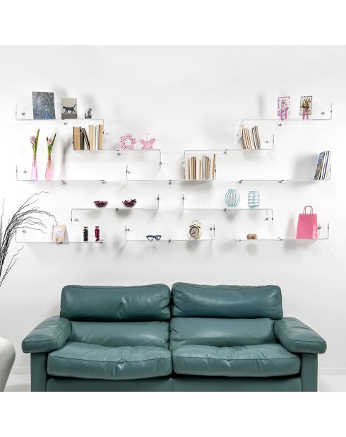 Etagére Mensola transparente - 76x24.5x27 cm