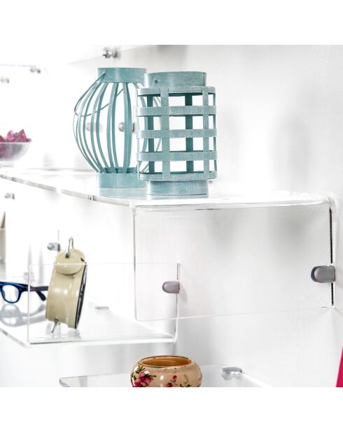 Etagère Mensola transparente - 76x24.5x27 cm