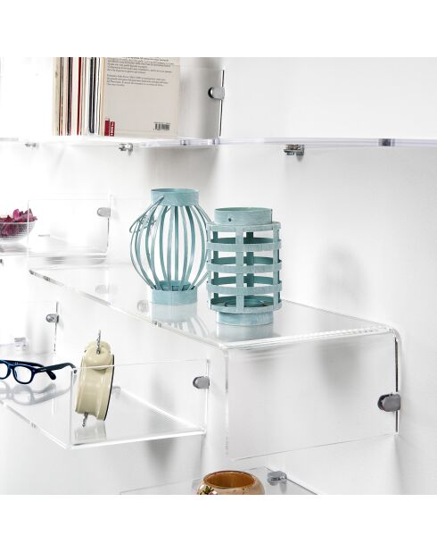 Etagère Mensola transparente - 76x24.5x27 cm