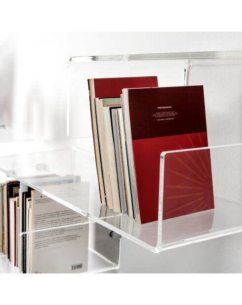 Etagère Mensola transparente - 76x24.5x27 cm