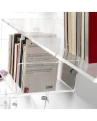 Etagère Mensola transparente - 76x24.5x27 cm