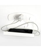 Support de téléphone Meucci blanc - 18x9.5x10 cm